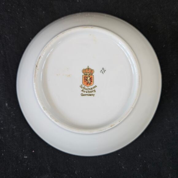 Vintage Schumann Arzberg Germany Wild Rose Shallow Bowl 6" MCM - Picture 2 of 6